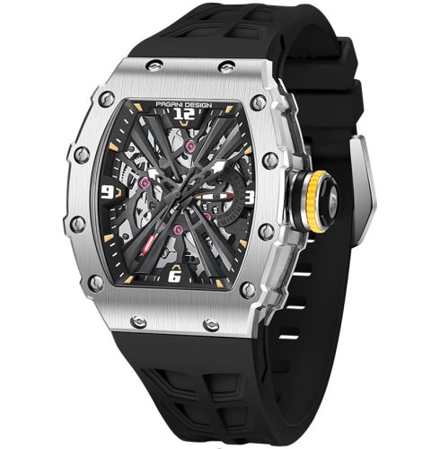 PAGANI DESIGN MILLENIO STEEL BLACK Quartz